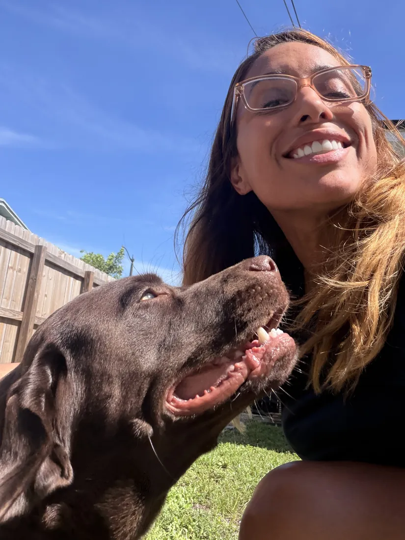 A pet in Joselyn's care