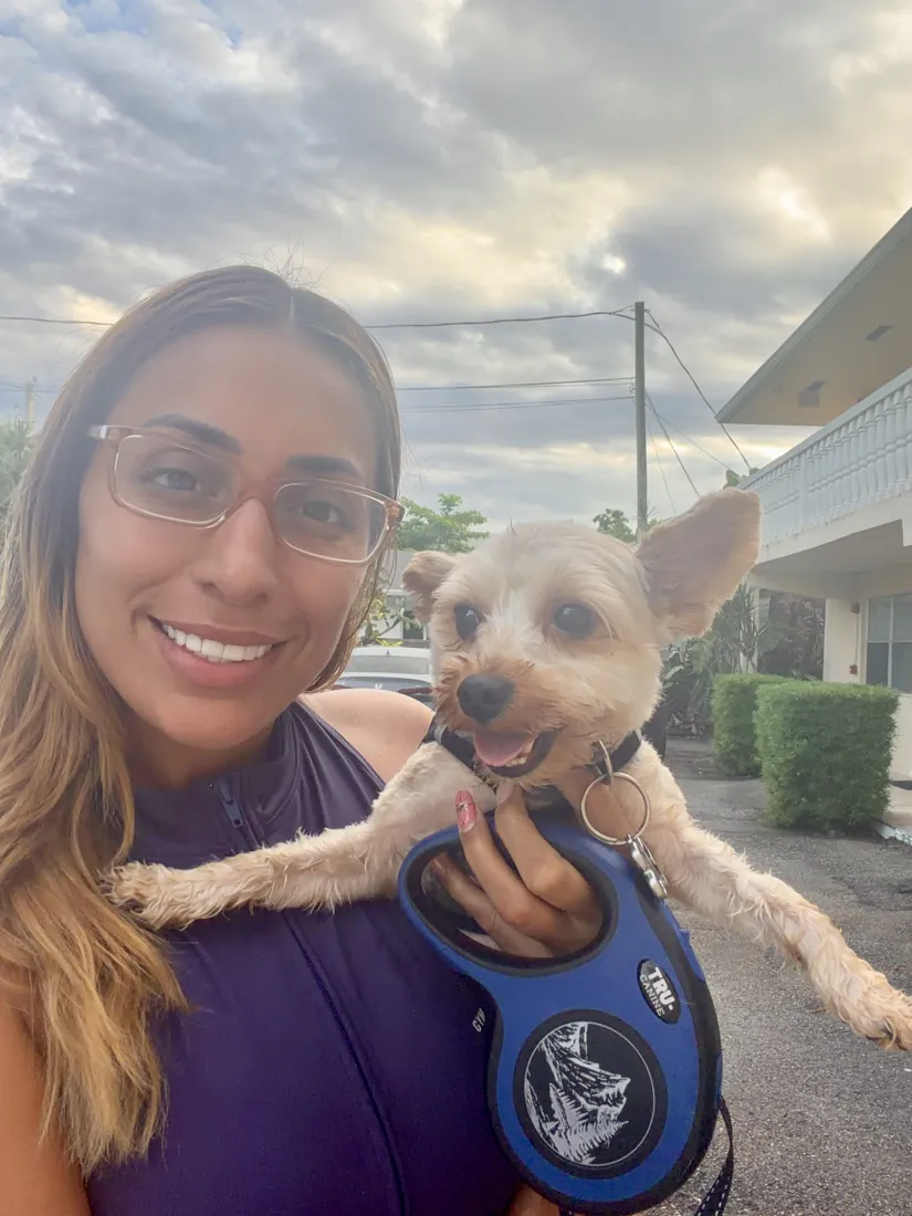 A pet in Joselyn's care